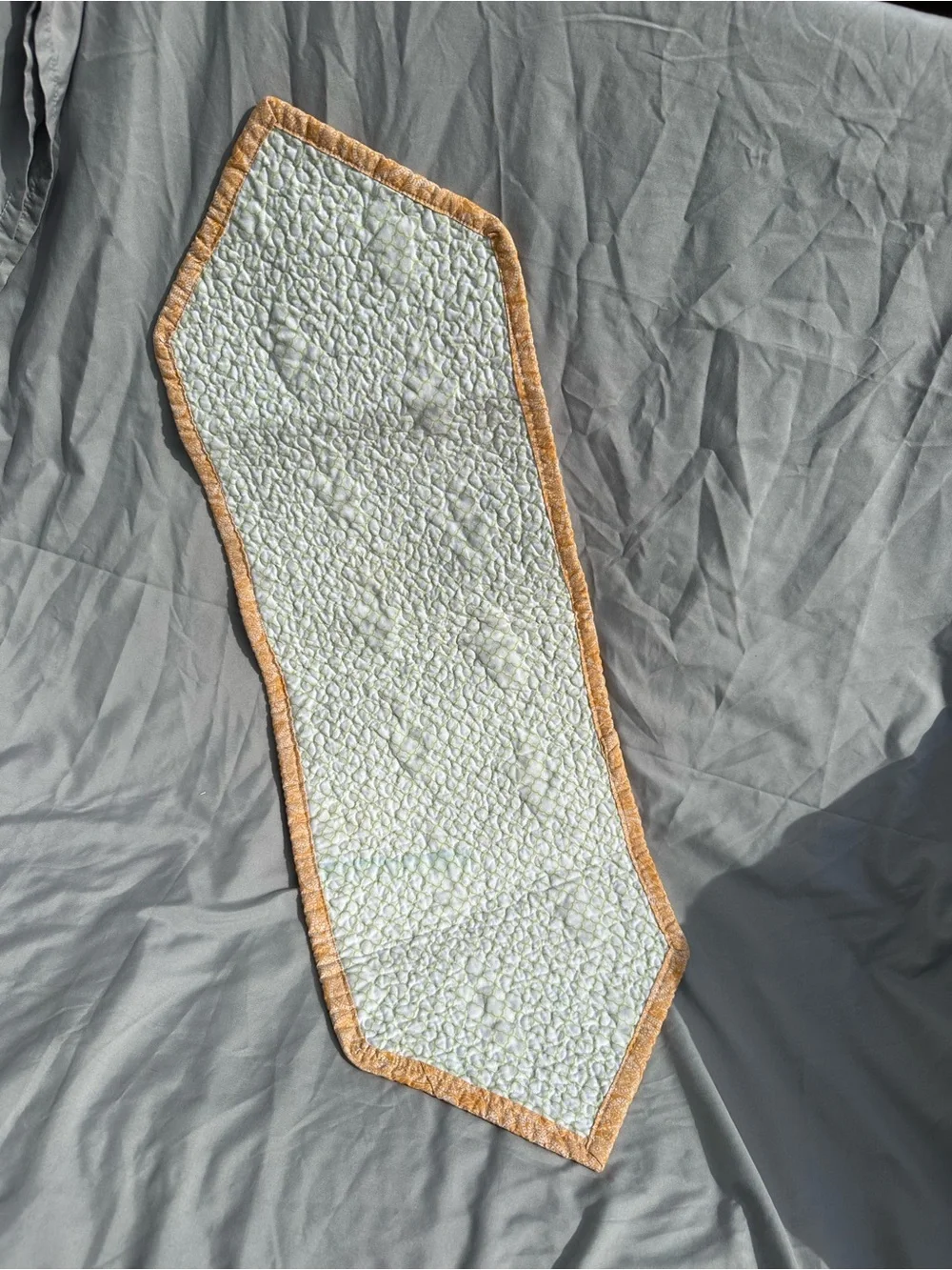 Handmade Yellow Floral Jar Table Runner